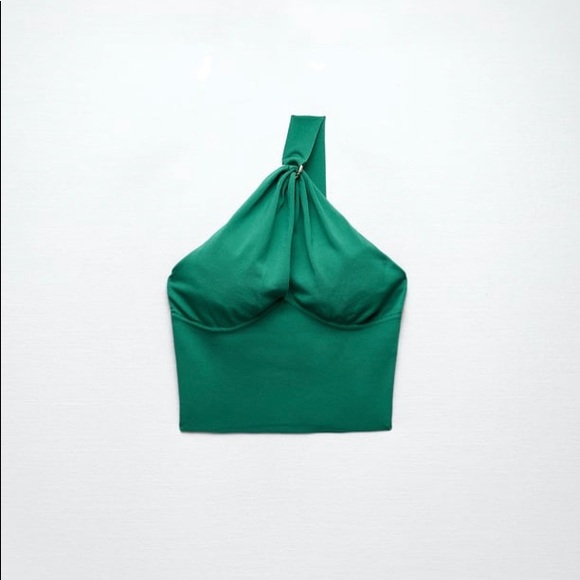 Zara gold buckle knit top - Picture 2 of 6